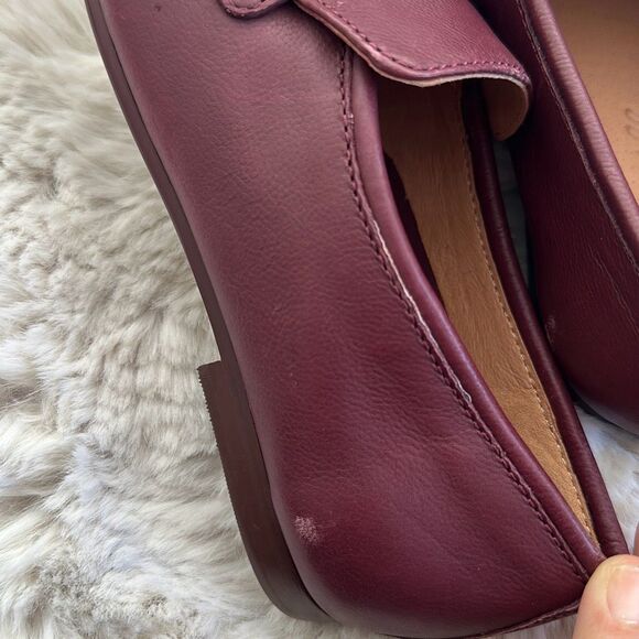Madewell The Lacey Loafer in Leather Cabernet Size 5 - Picture 12 of 12